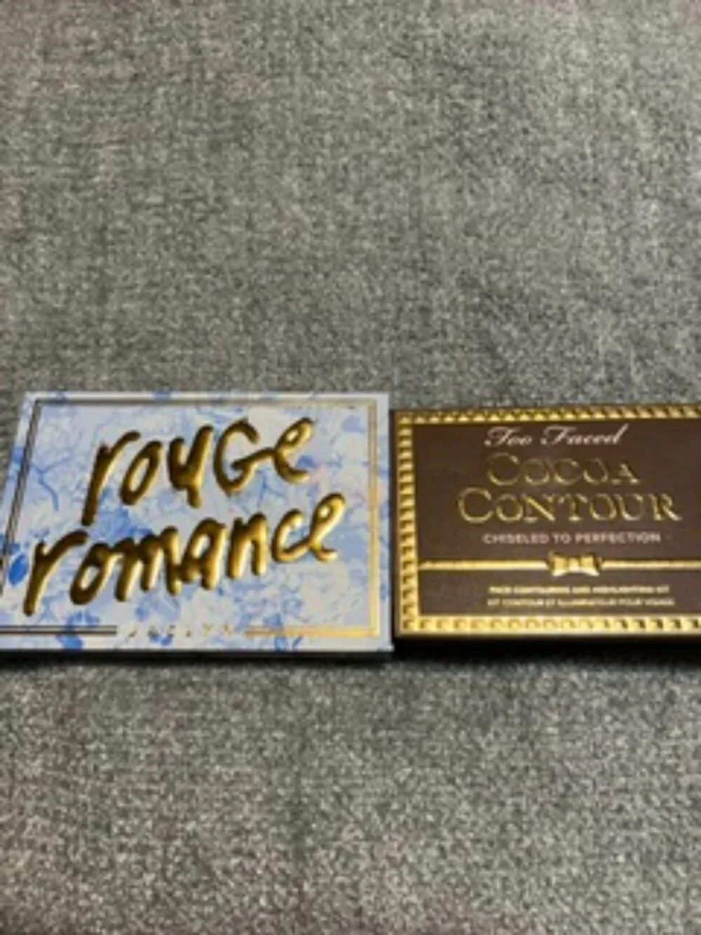 NWOB Too Faced Cocoa Contour Palette/ brush & Jaclyn Rouge Romance Blush Palette